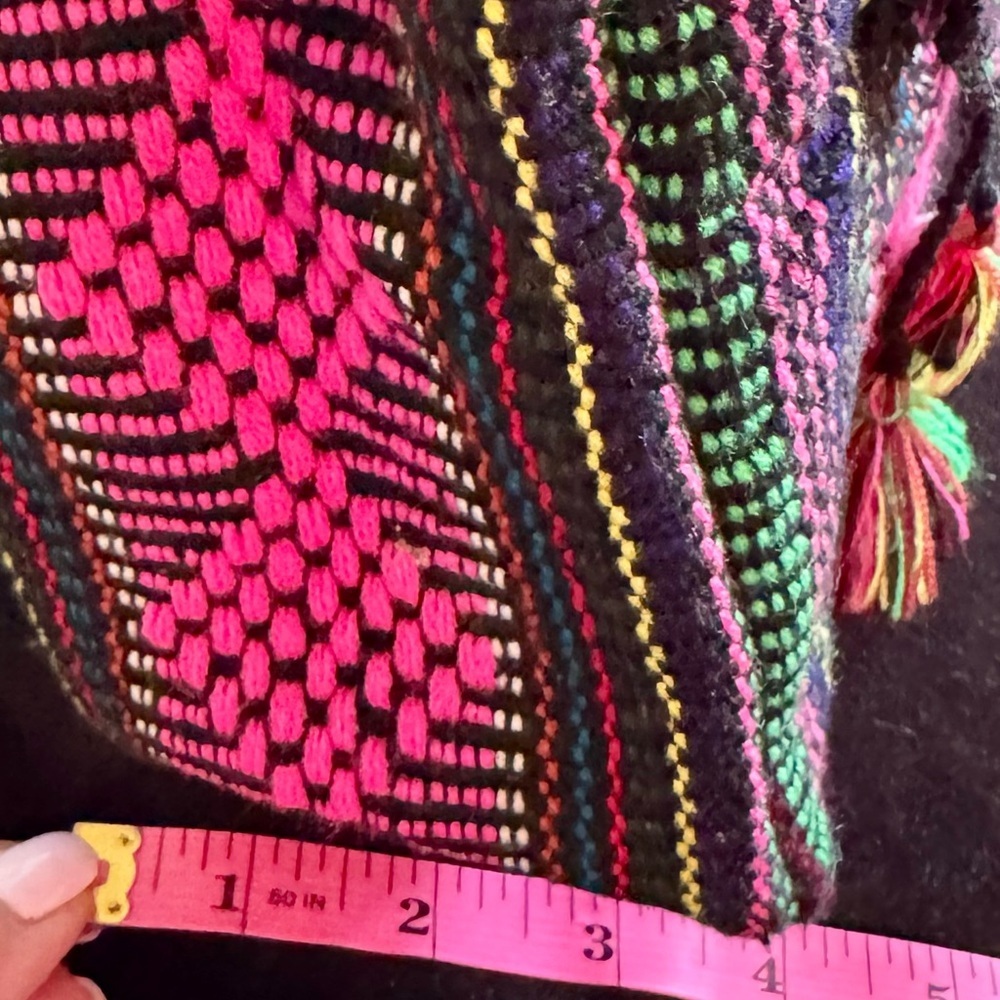 NWOT LILLO MADE IN MEXICO BAG colors are pink blue green yellow and black - Picture 6 of 11